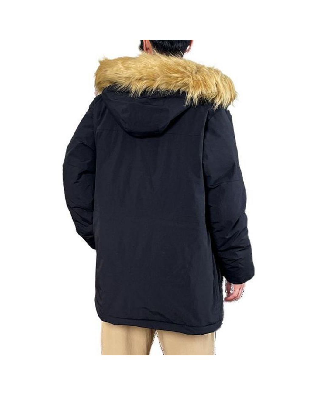 New Balance Blue Warm Hooded Down Jacket for men