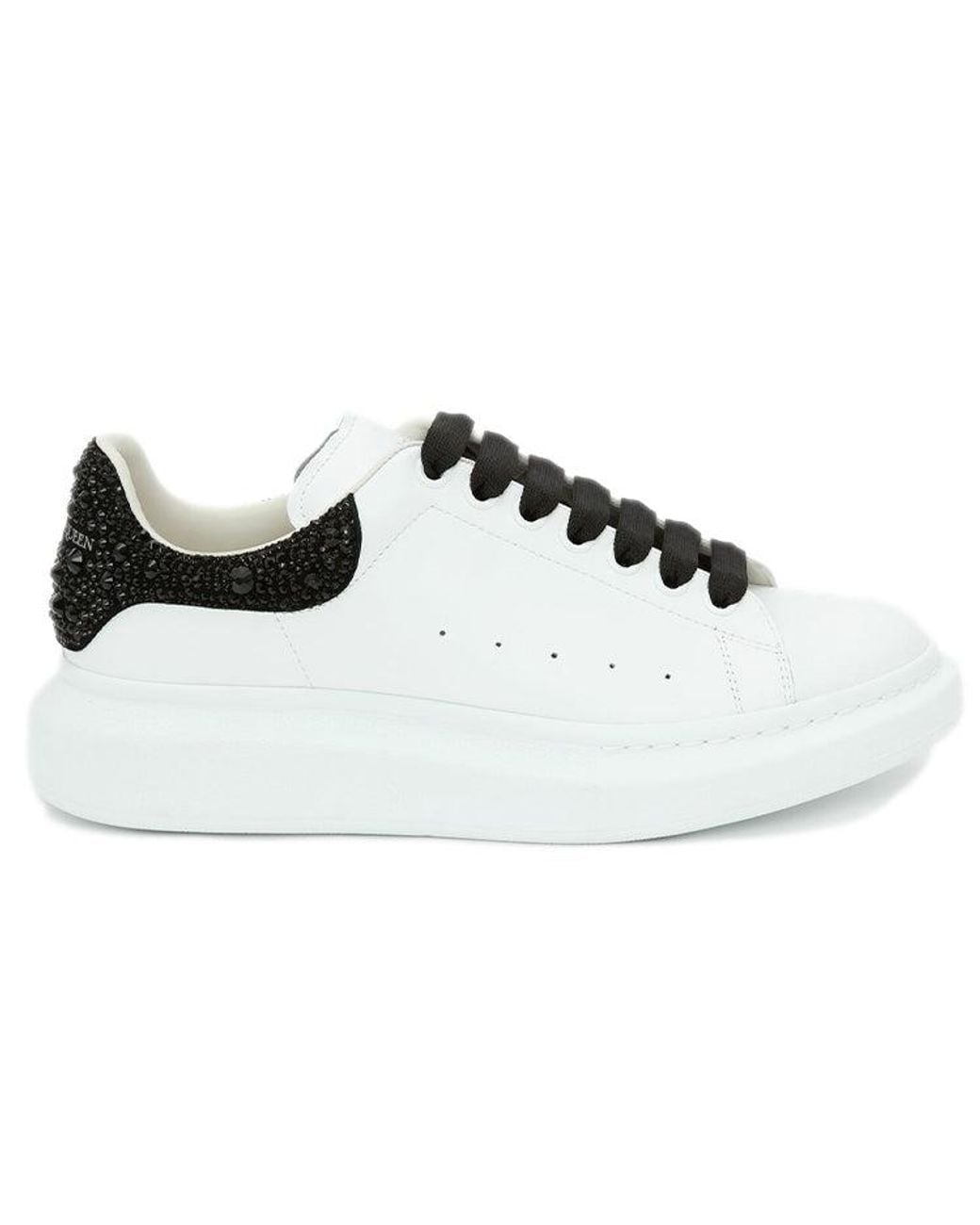 McQueen White Oversized Sneaker Jet Crystal' 662654Wia4U9581 for men