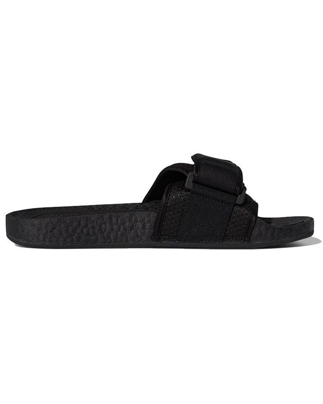 Adidas Black X Pharrell Williams Chancletas Hu Slides for men