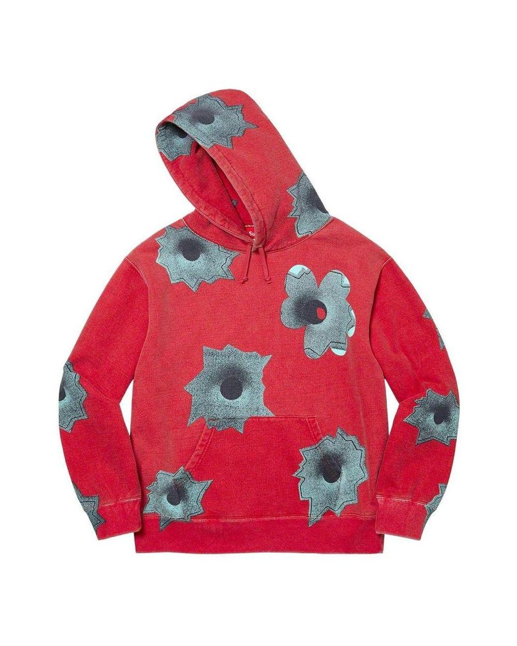 Supreme Red Nate Lowman Hooded Sweatshirt for men