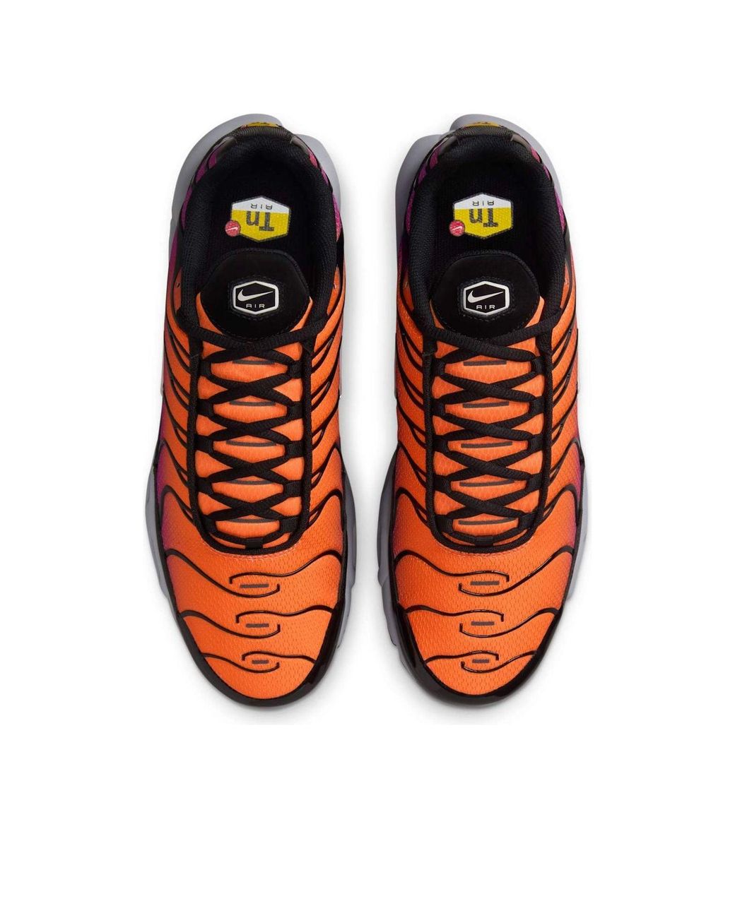 red and orange air max plus