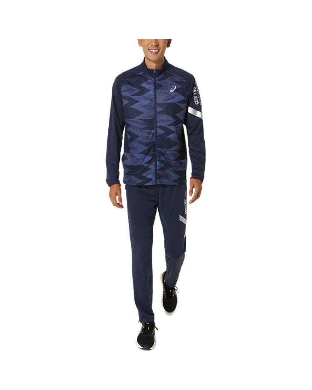 Asics Blue A-I- Dry Stretch Knit Pants 'Midnight' for men