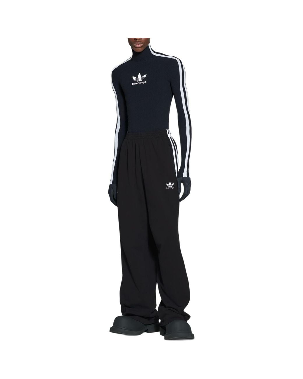 Balenciaga Black X Adidas Baggy Sweatpants for men