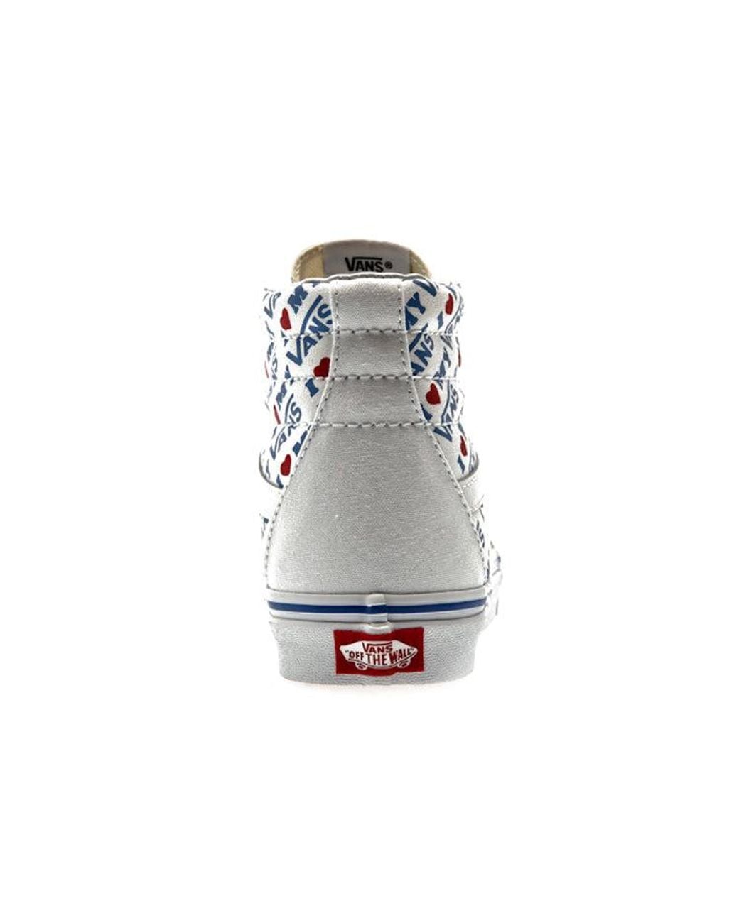 Vans Blue Sk8-Hi 'I Heart for men