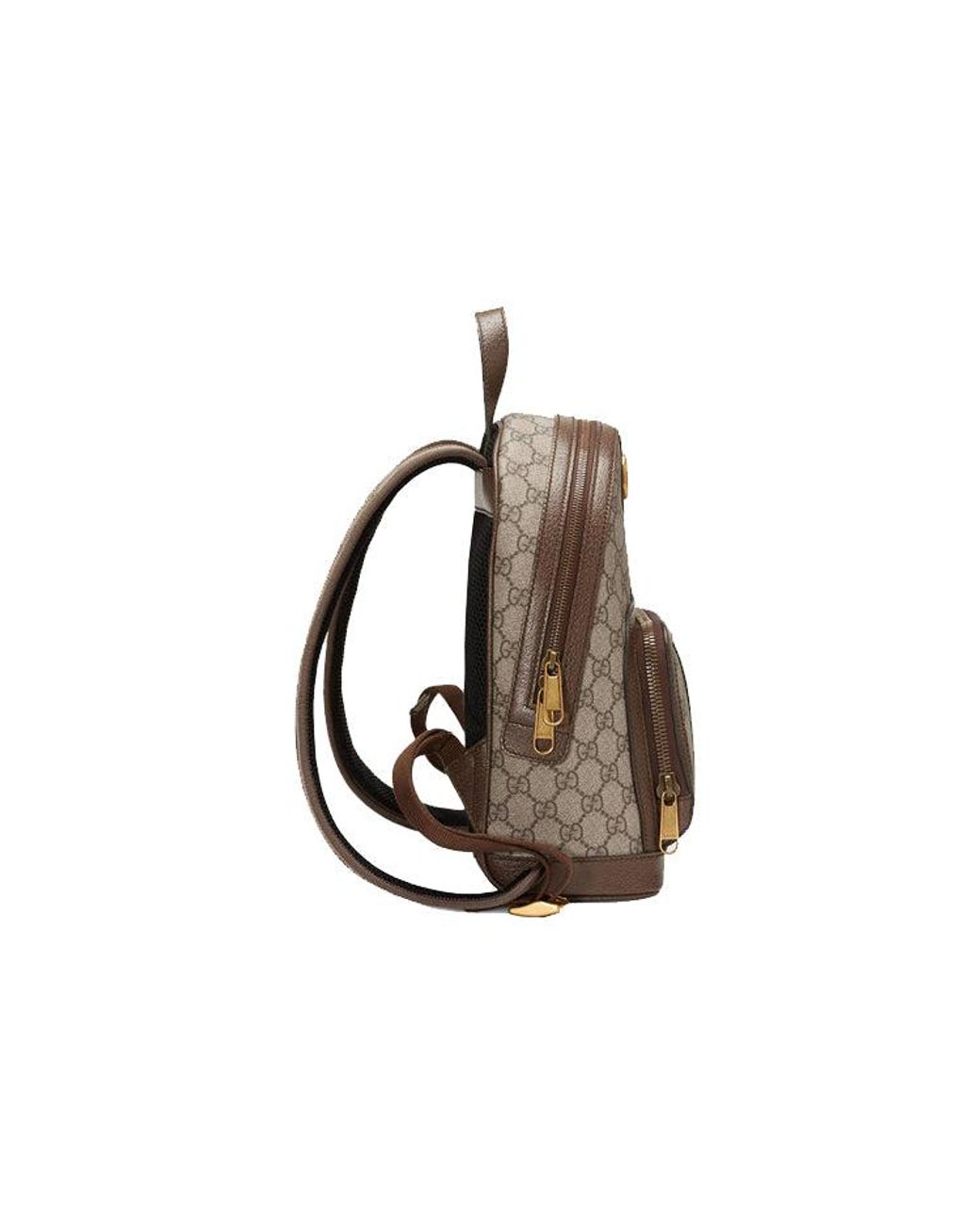 Gucci Brown Ophidia Gg Supreme Monogram Small Backpack for men