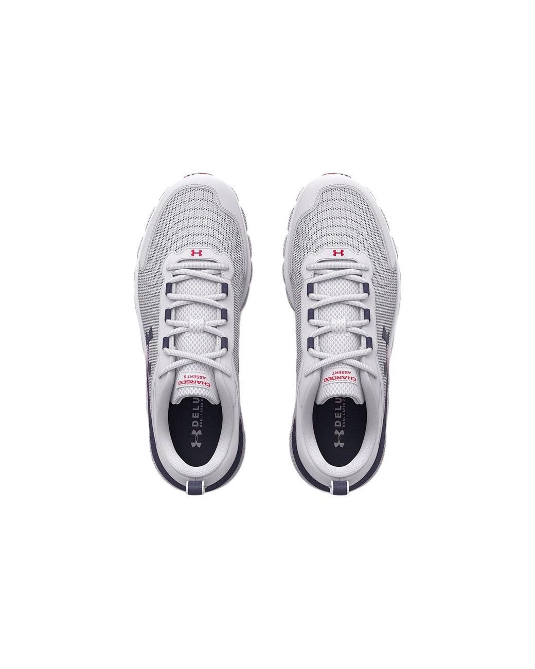 Under Armour White Charged Assert 9 Running Shoes for men