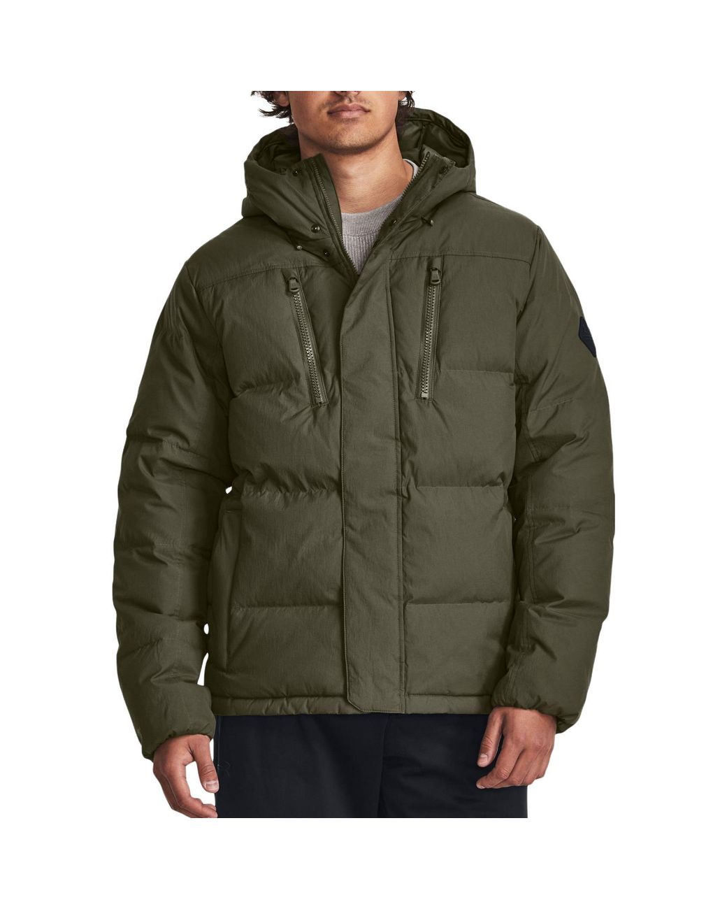 Under Armour Green Coldgear Infrared Fleece Down Jacket for men