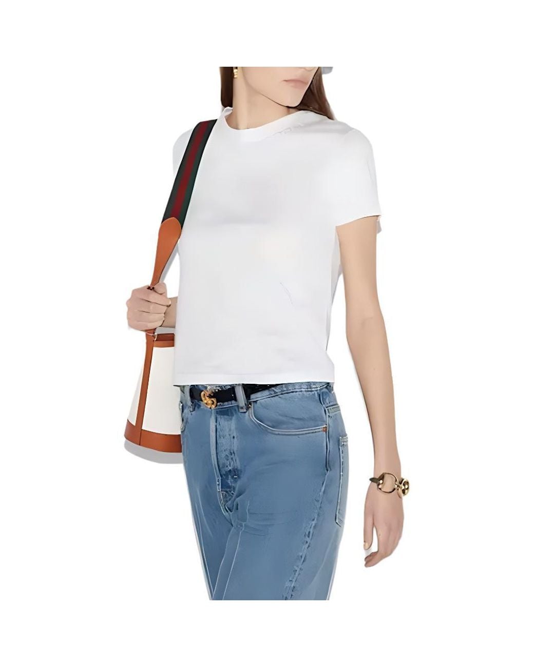 Gucci White (Wmns) Cotton Jersey T-Shirt