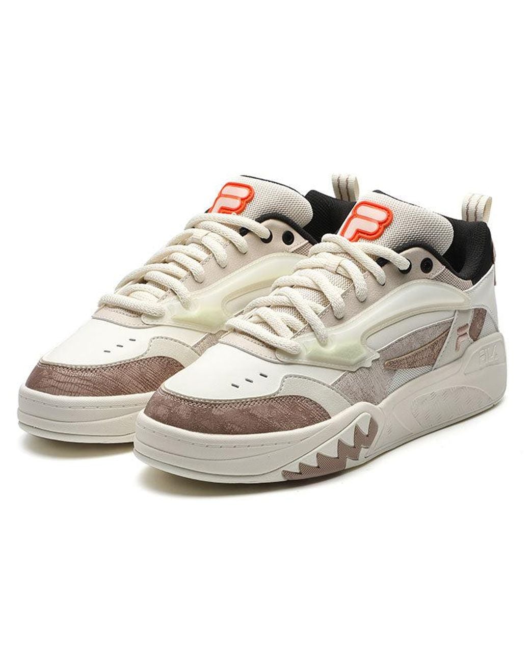 Fila White Sport Vintage Basketball Shoes for men