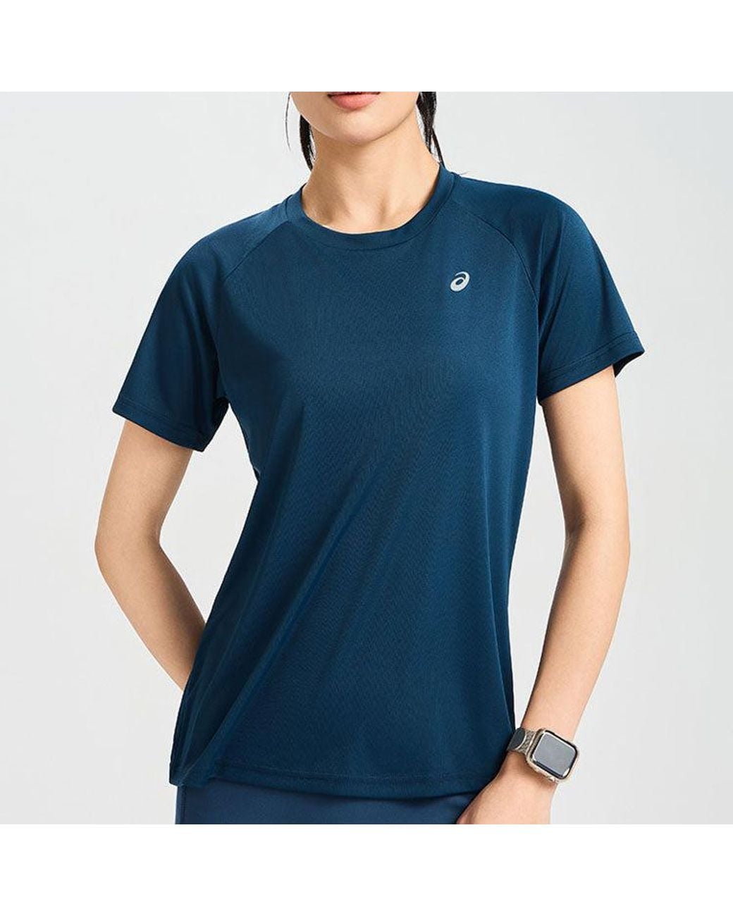 Asics Blue (Wmns) Inner Muscle Short Sleeve Top 'Thunder'