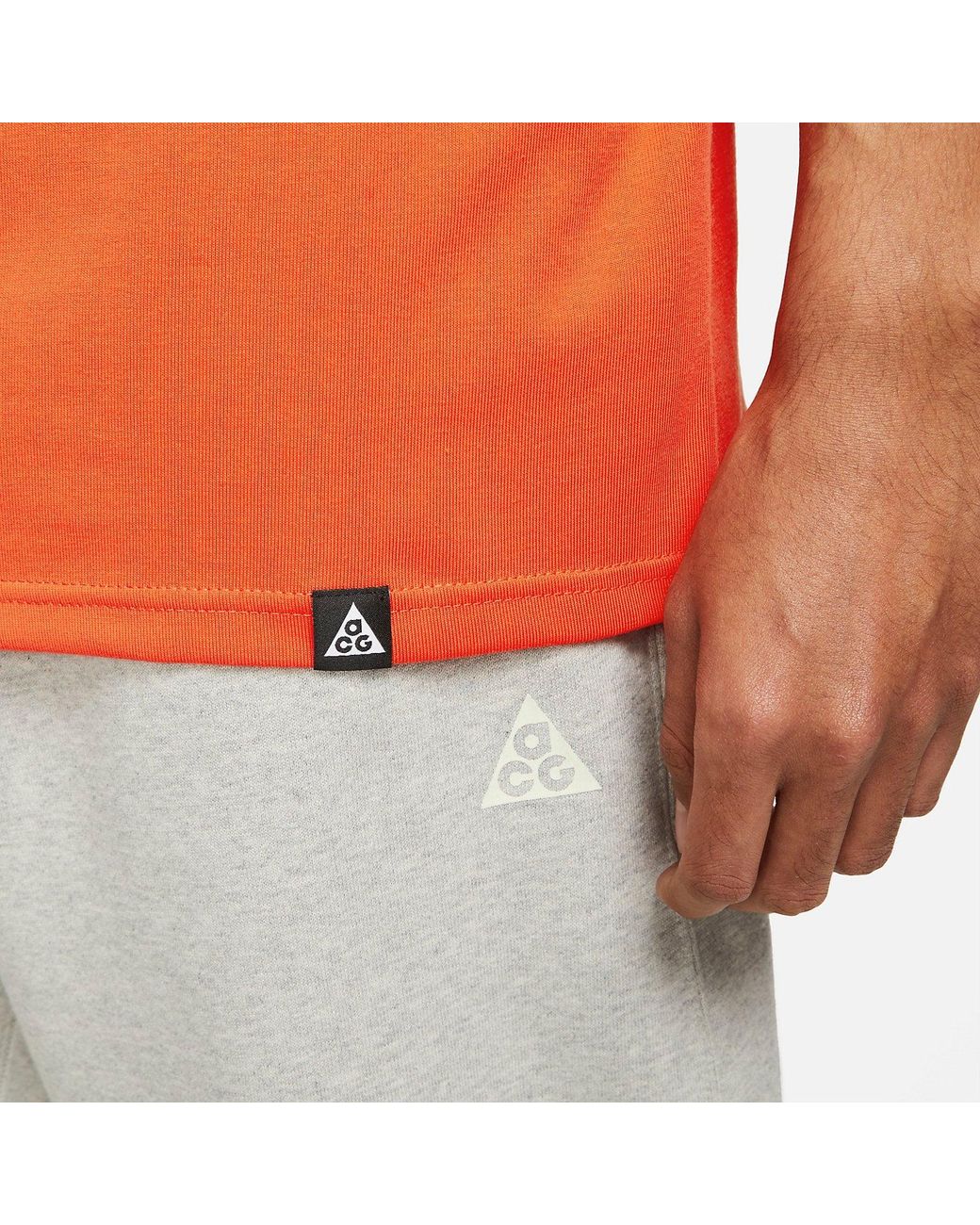 Nike Orange Acg Troll Tee 'Rush' for men