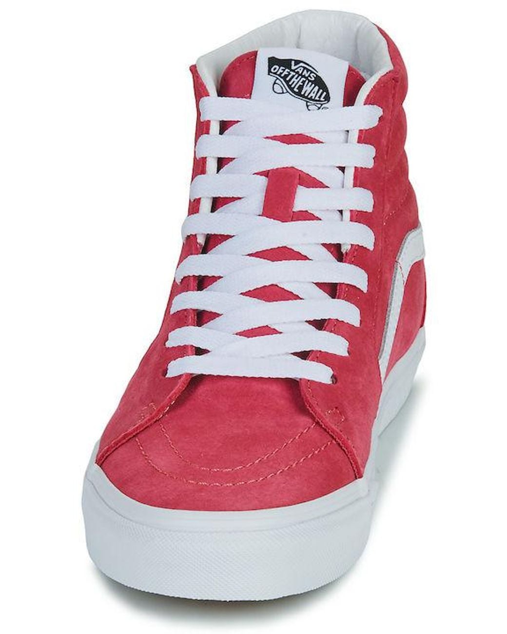 Vans Red (Wmns) Pig Suede Sk8-Hi