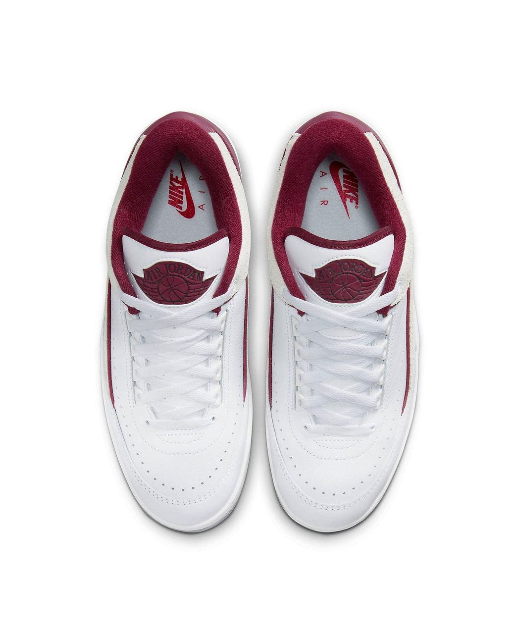 Nike White Jordan 2 Retro Low Cherrywood for men
