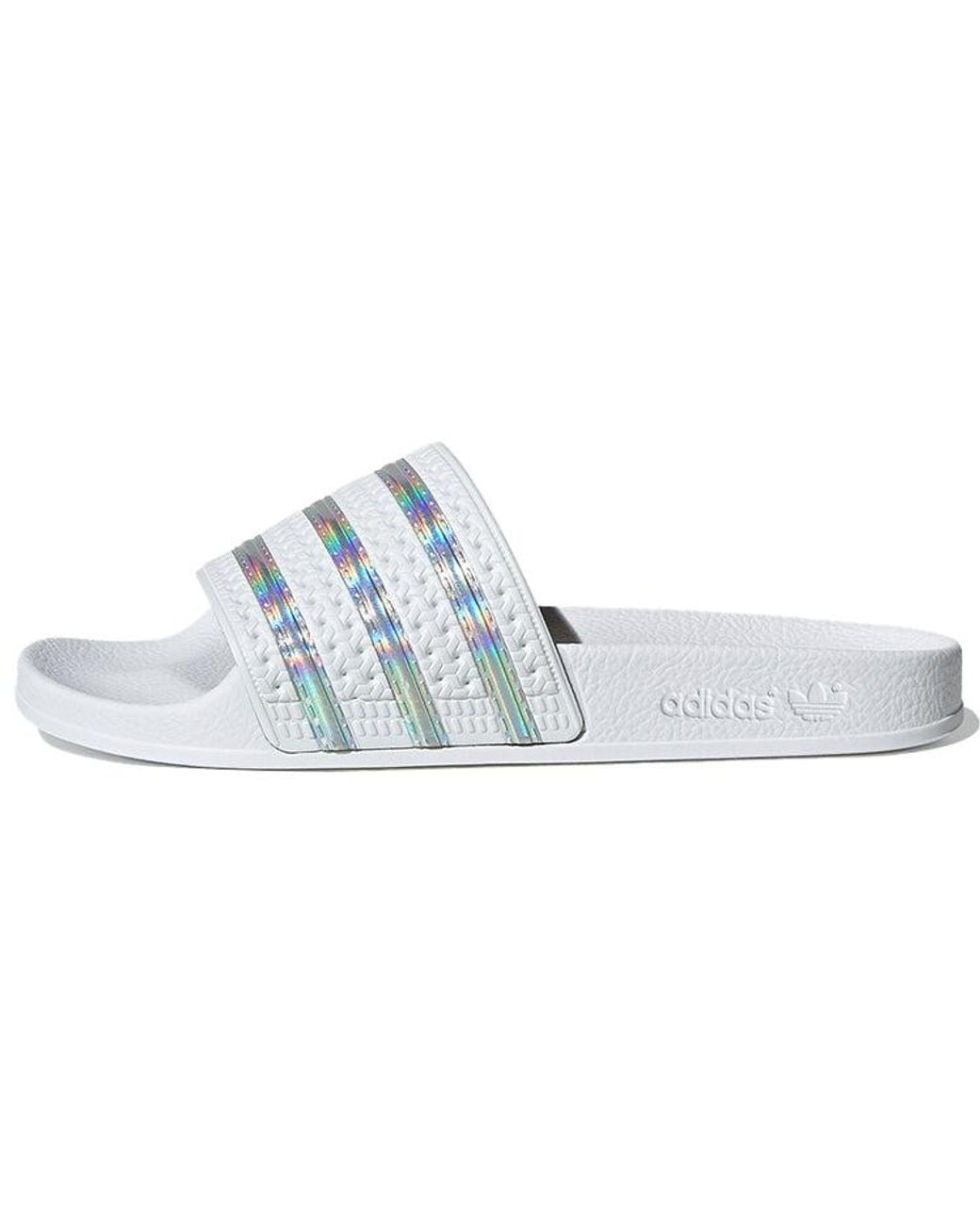 Adidas Blue (Wmns) Adilette Slide Iridescent'