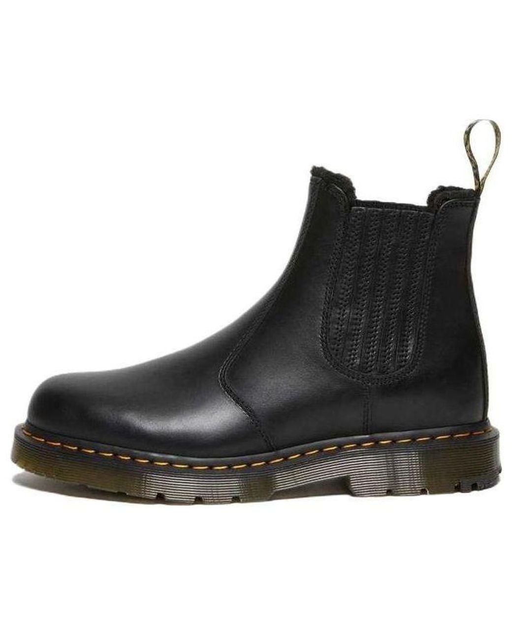 Dr. Martens Black 2976 Wintergrip Leather Chelsea Boots