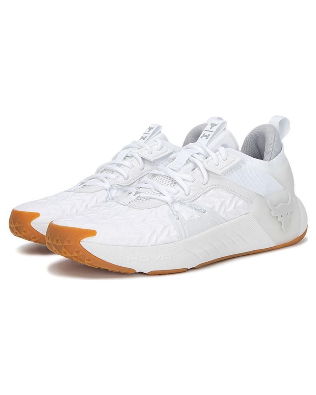 Under Armour White Project Rock 6 Gum' for men