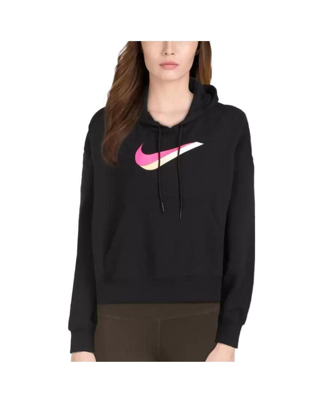 Nike Black (Wmns) Sportswear Icon Clash Fleece Hoodie