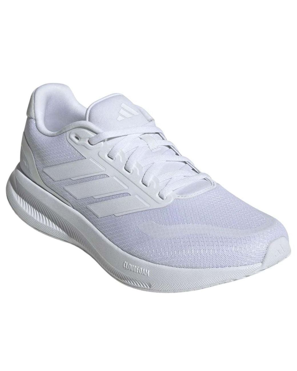 Adidas White Runfalcon 5 'Cloud' for men
