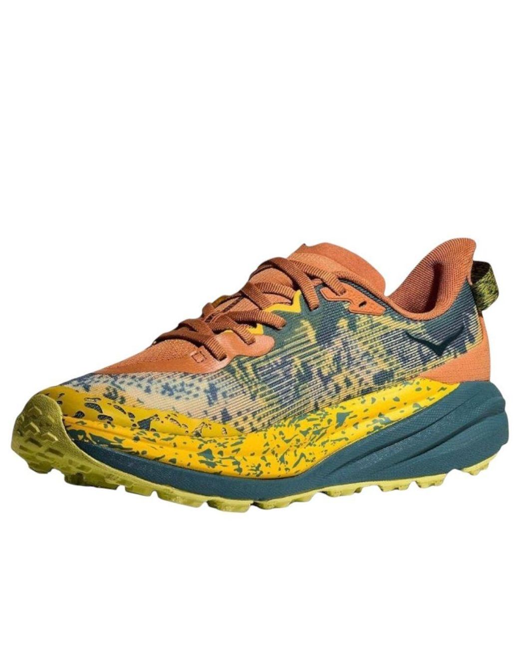 Hoka One One Yellow Speedgoat 6 'Terra Cotta Mountain Fog' for men