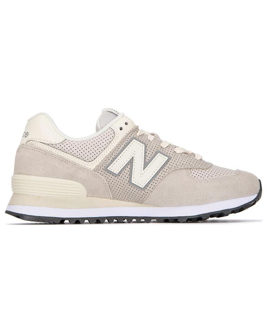 New Balance White 574 for men