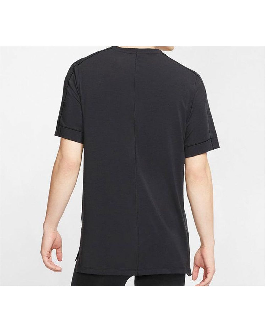 Nike Blue As Nk Dry Top Ss Yoga for men