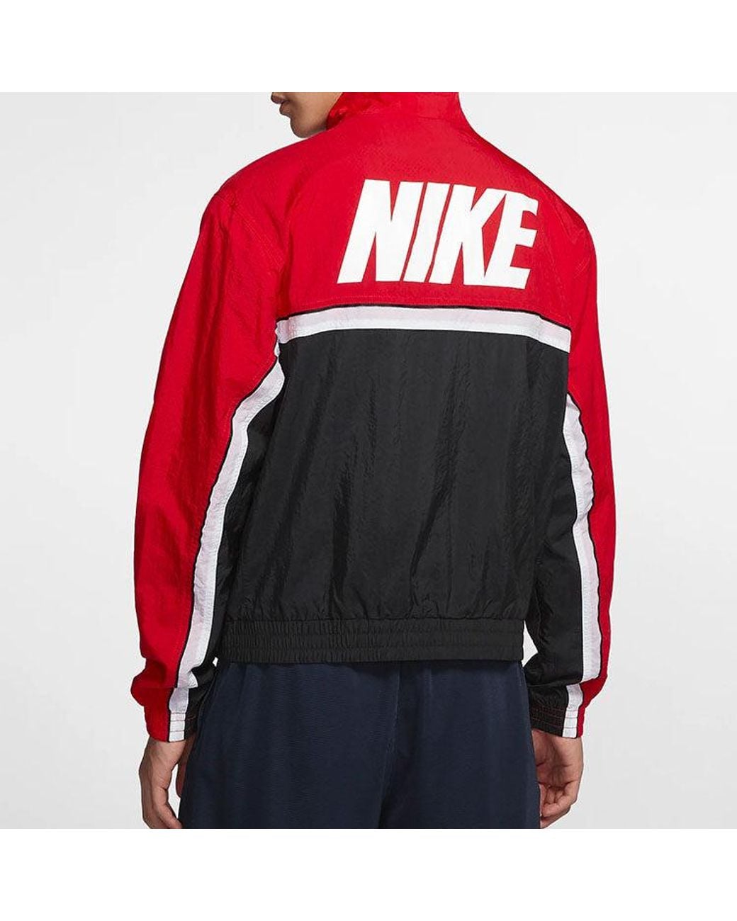 Nike Red Throwback Basketball Jacket for men