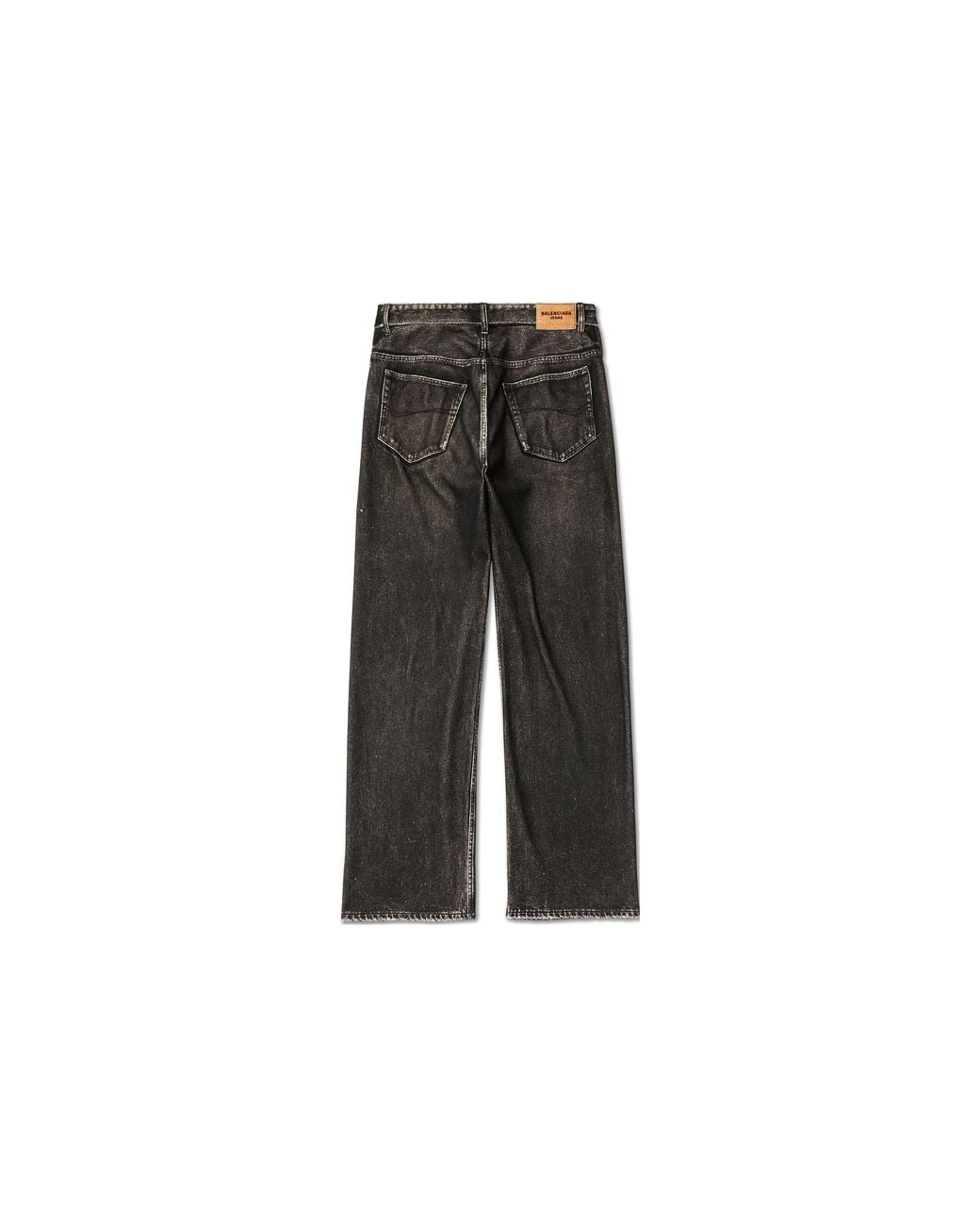 Balenciaga Gray Denim Trompe L'Oeil Pants