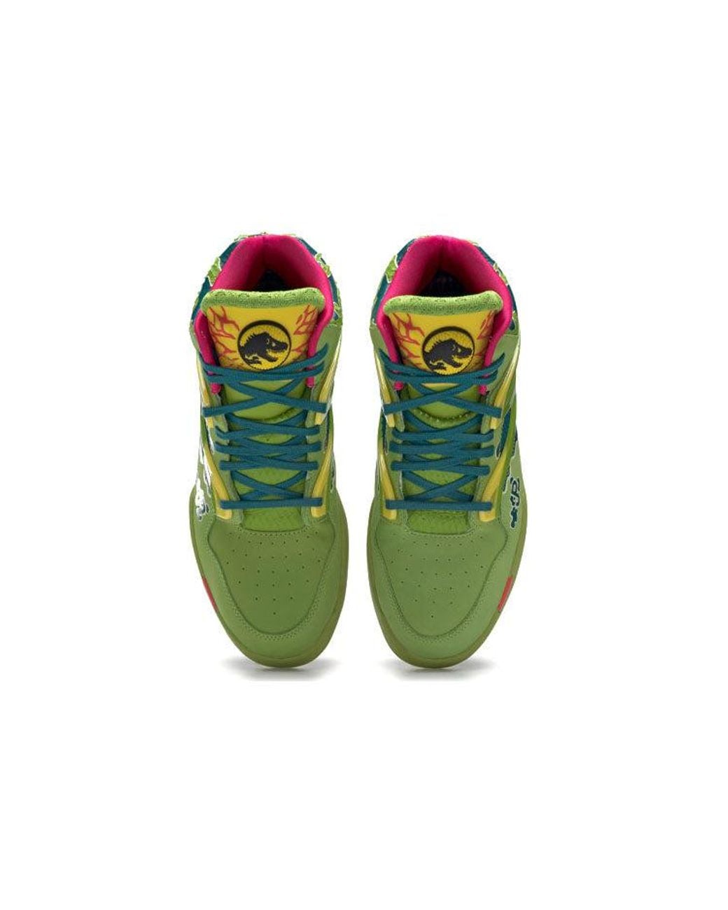Reebok Green Jurassic Park X Pump Omni Zone 2 'Dilophosaurus' for men