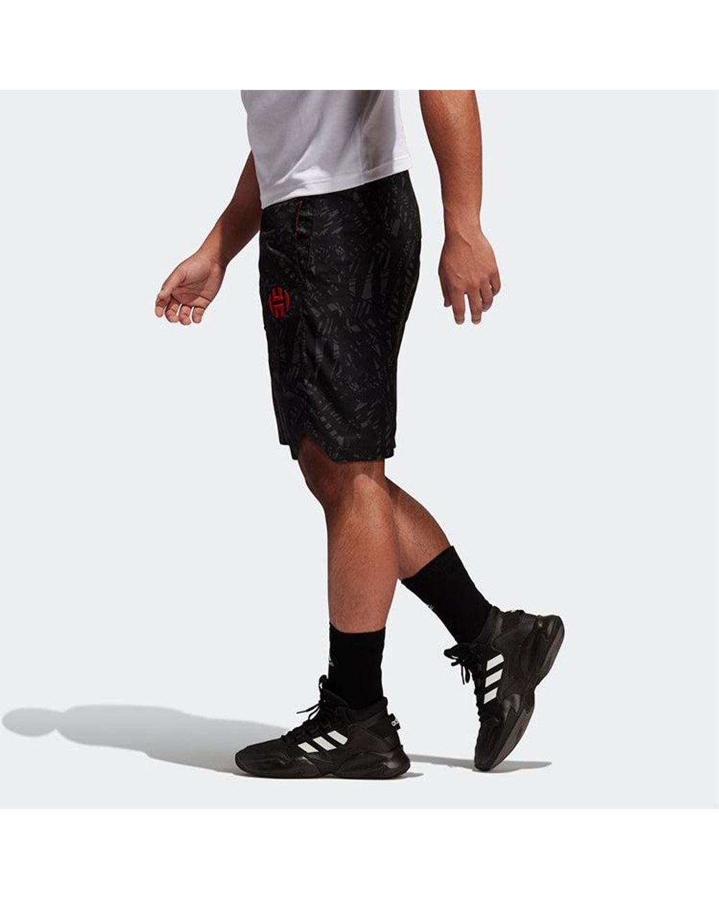 Adidas Black Hrdn 360 Short Lebron James Printing Basketball Sports Shorts for men