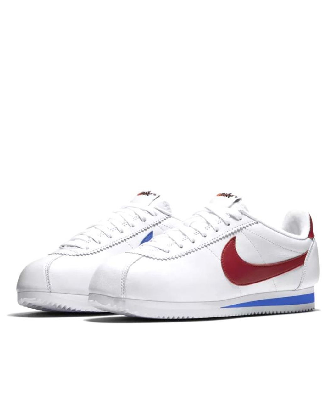 Nike White Classic Cortez Leather Qs 'Nai-Ke' for men