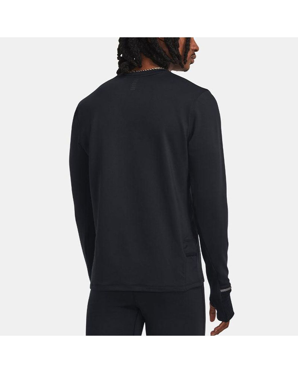 Under Armour Black Qualifier Long Sleeve T-Shirt for men