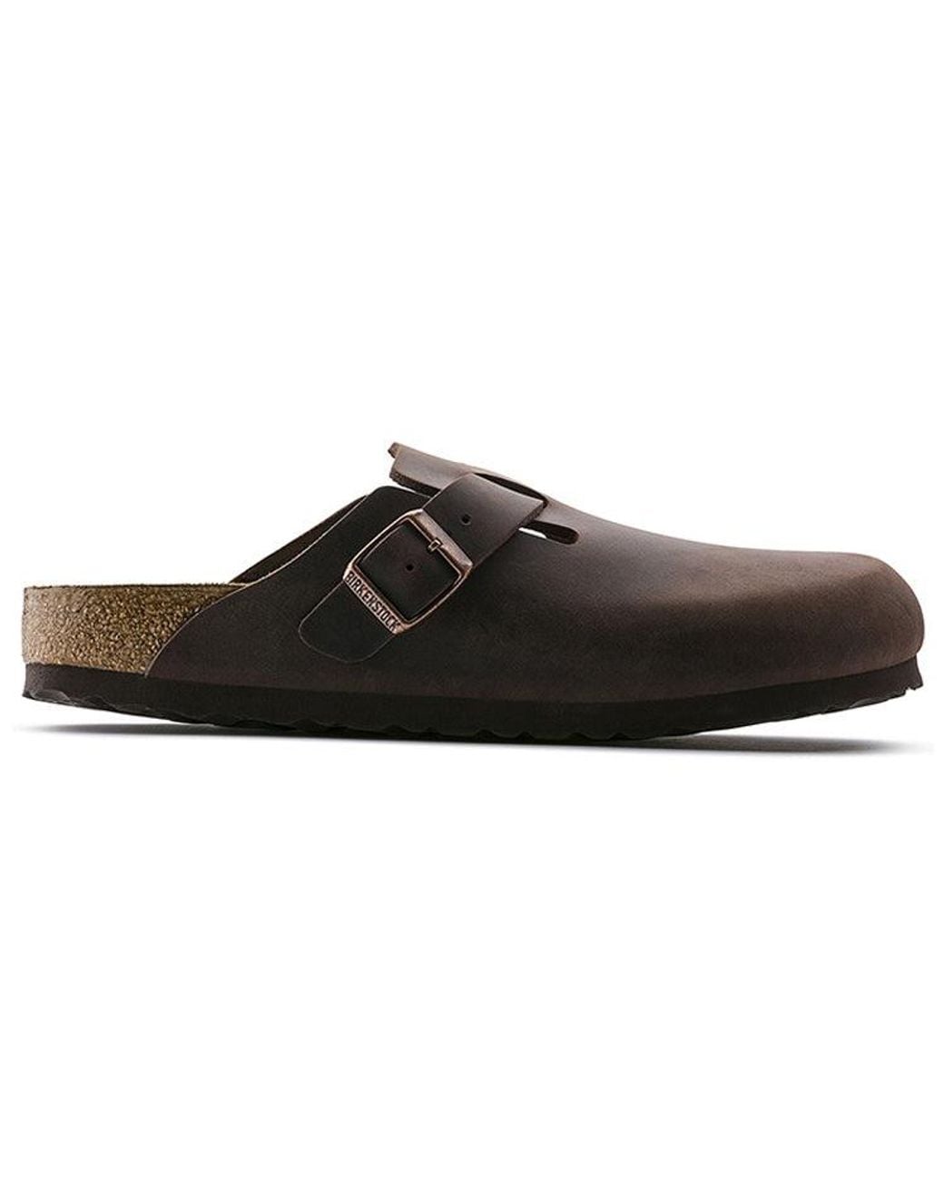 Birkenstock Brown Boston Regular 'Oiled Leather Habana' for men
