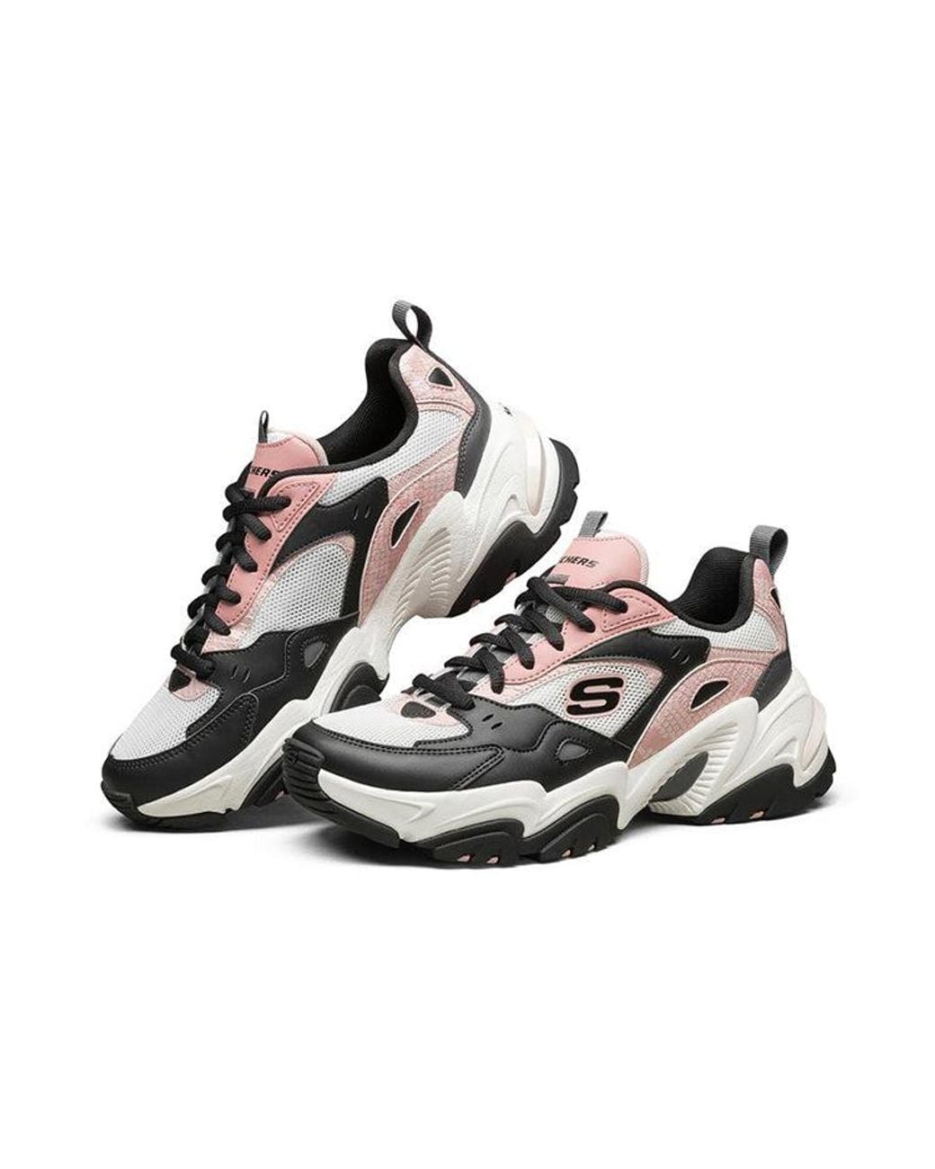 Skechers White (Wmns) Stamina V2 Low-Top Running Shoes