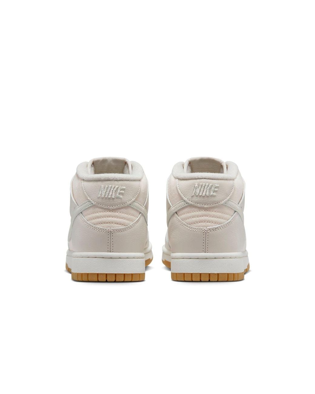Nike White Dunk Mid 'Canvas Light Orewood Gum' for men