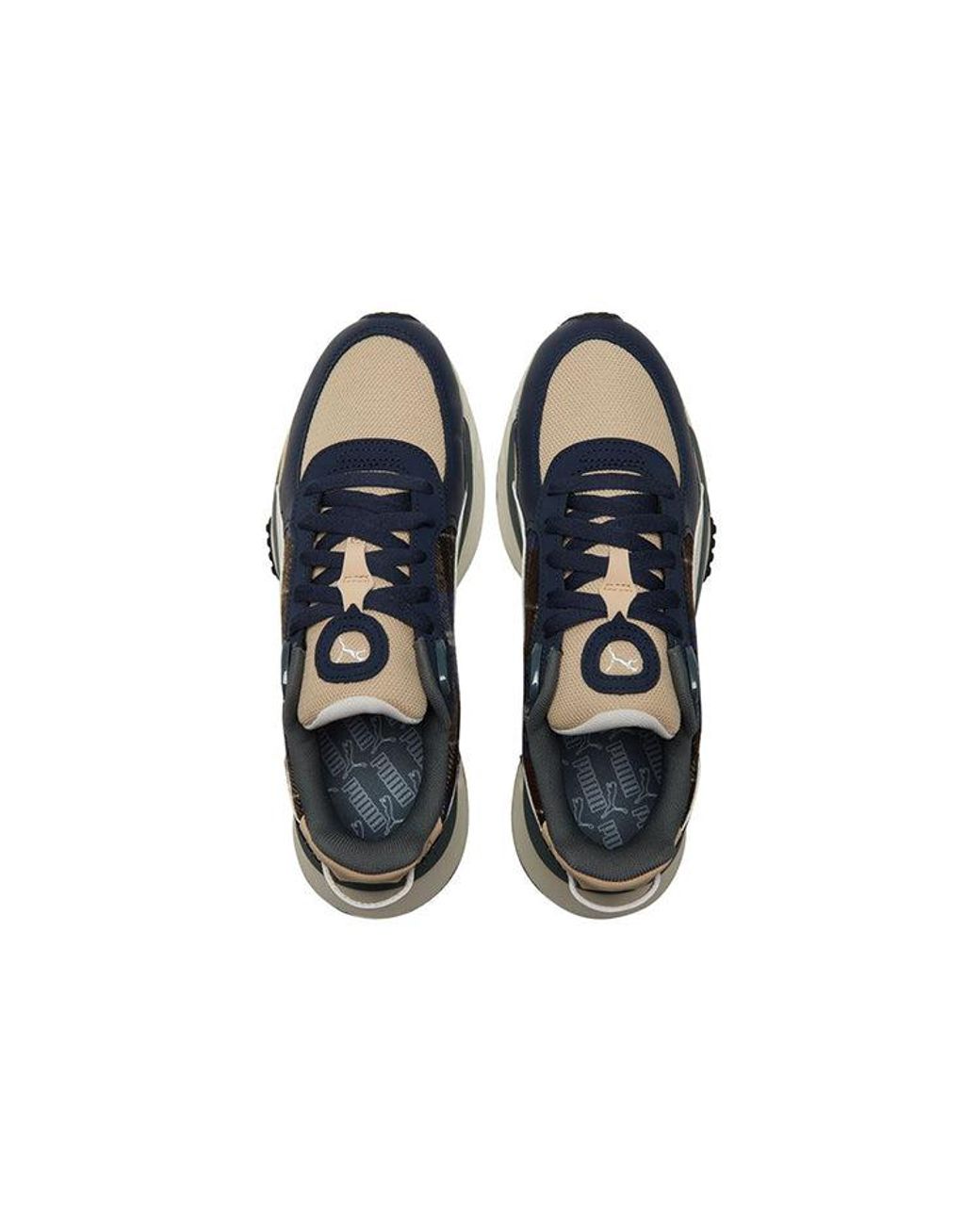 PUMA Blue Wild Rider Flannel Cream' for men