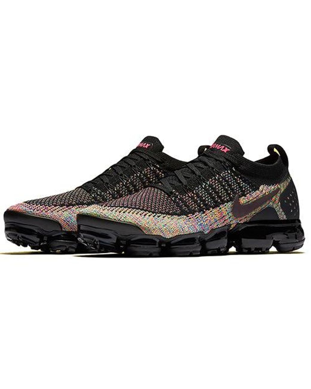 Nike Black Air Vapormax Flyknit 2 Multi-Color' for men