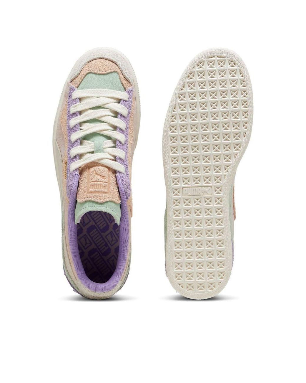 PUMA White Suede 'Trippy Fresh Mint Frosted Ivory' for men