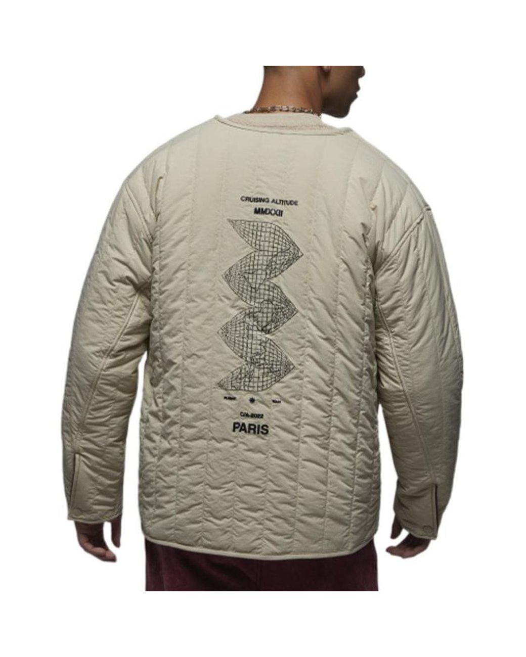 Nike White Flight Heritage Liner Reversible Jacket Burgundy' for men