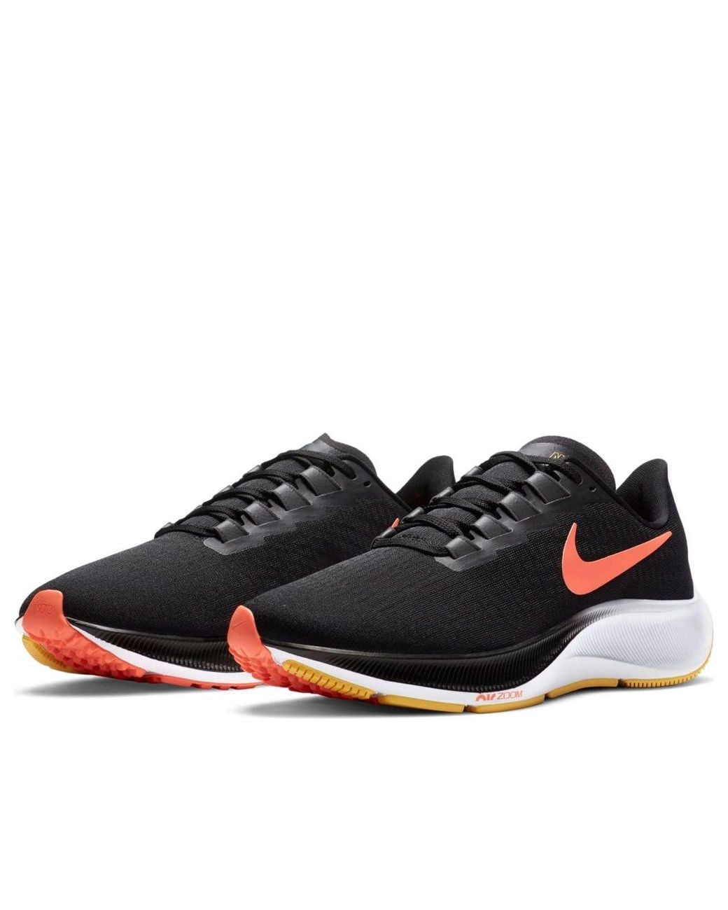Nike Black Air Zoom Pegasus 37 Bright Mango' for men