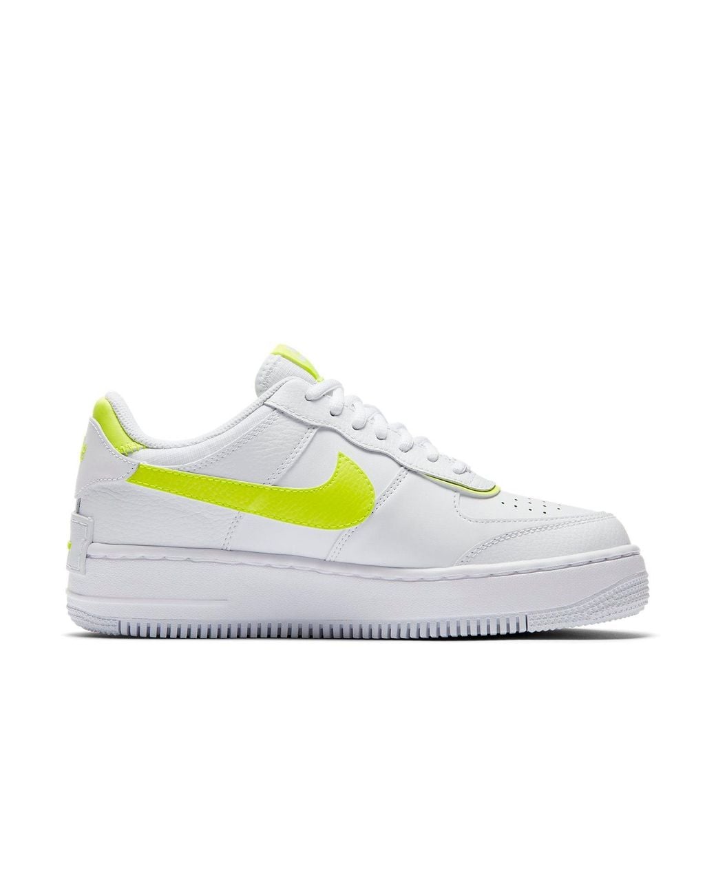 Nike White (Wmns) Air Force 1 Shadow 'Volt'