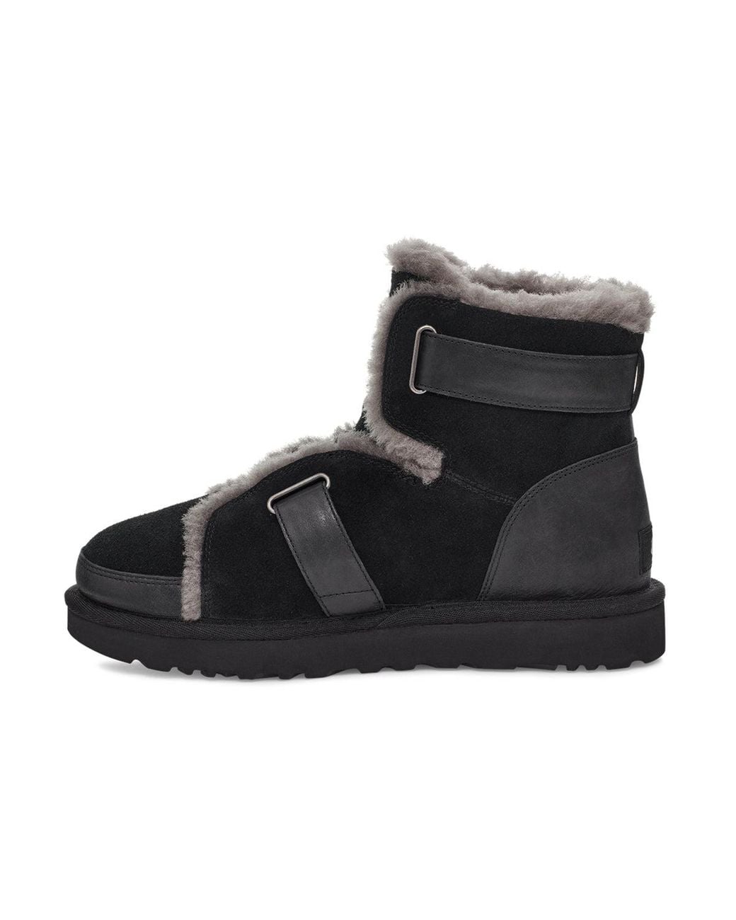 Ugg Black (Wmns) Dune Mini Buckle Boot Fleece Lined