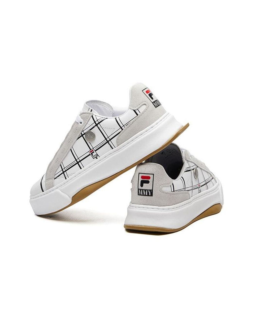 Fila White (Wmns) Canvas Shoes Checkered'