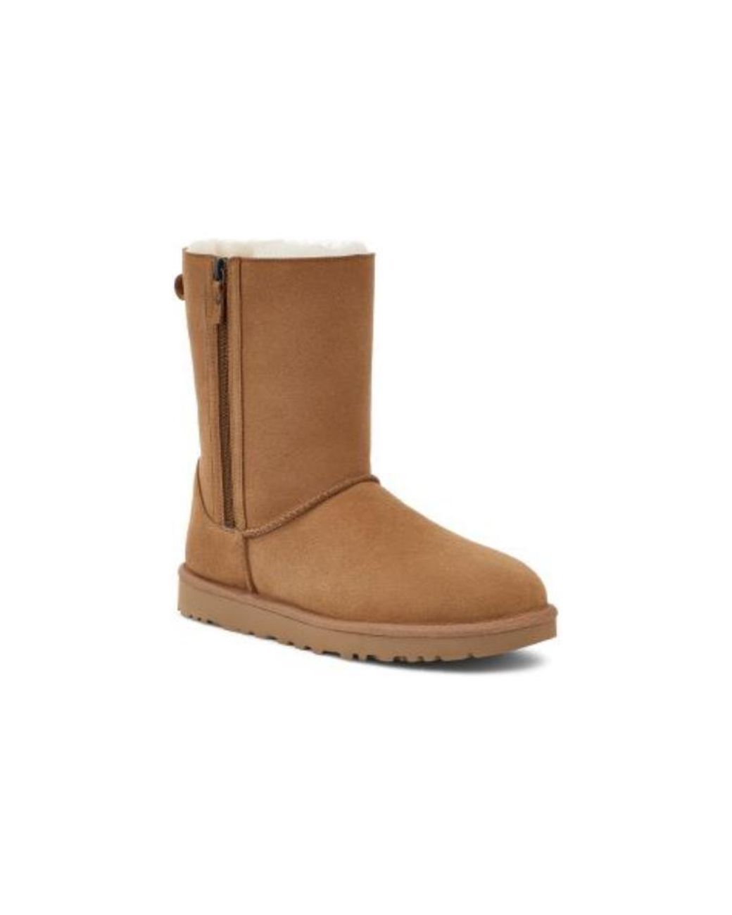 Ugg Brown (Wmns) Classic Short Zip 'Light'
