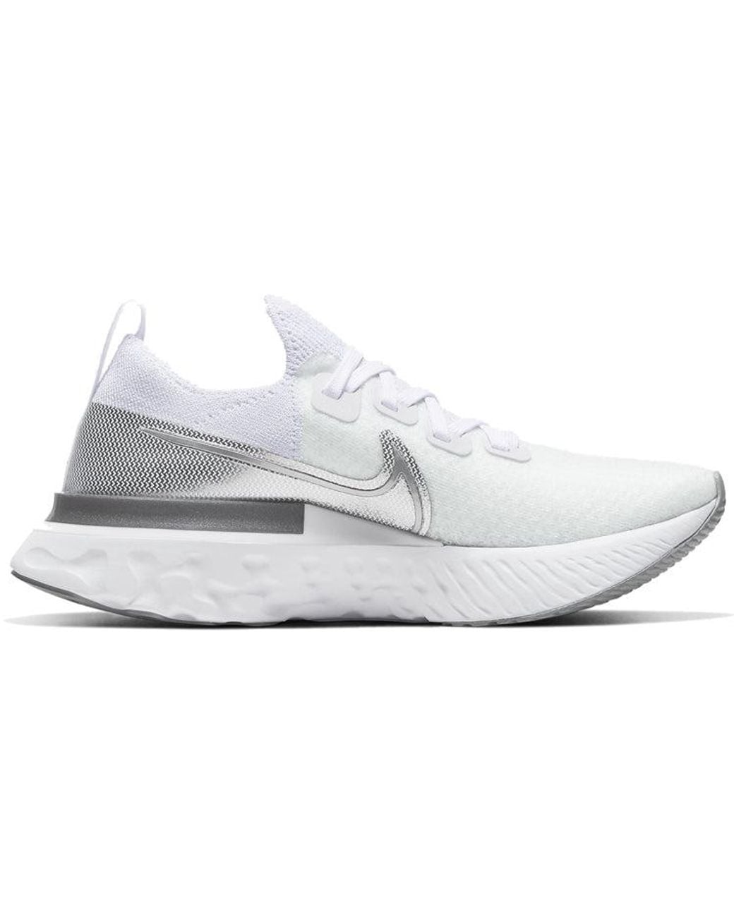 Nike White (Wmns) React Infinity Run Flyknit Metallic'