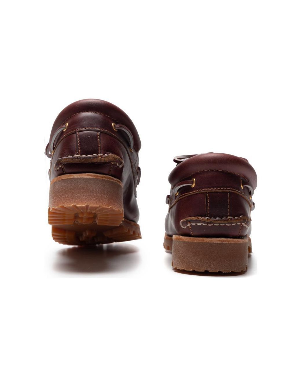 Timberland Red Authentics 3-Eye Classic Boat Shoes for men