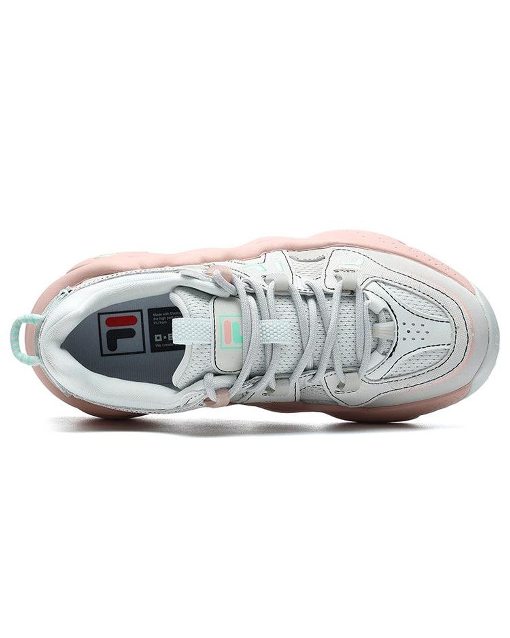 Fila White (Wmns) Barricade Low Sneakers
