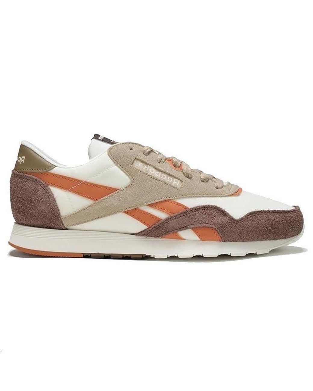 Reebok White Classic Nylon Vintage 'Mahogany Terracotta' for men