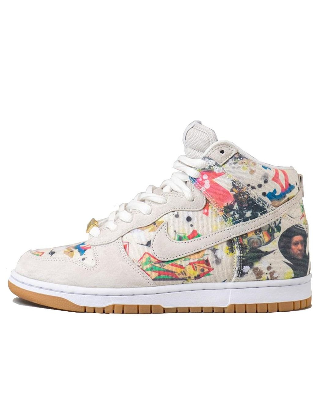 Nike Sb Dunk High Og Qs X Supreme 'rammellzee' in White for Men | Lyst