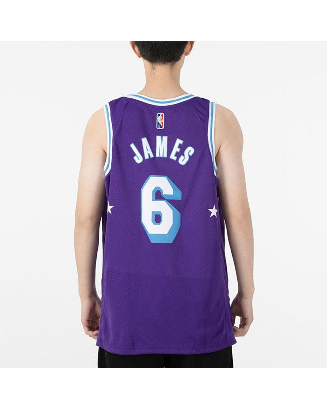 Nike Purple Nba Anthony Davis Los Angeles Lakers 2021/22 City Edition Jersey #3 for men