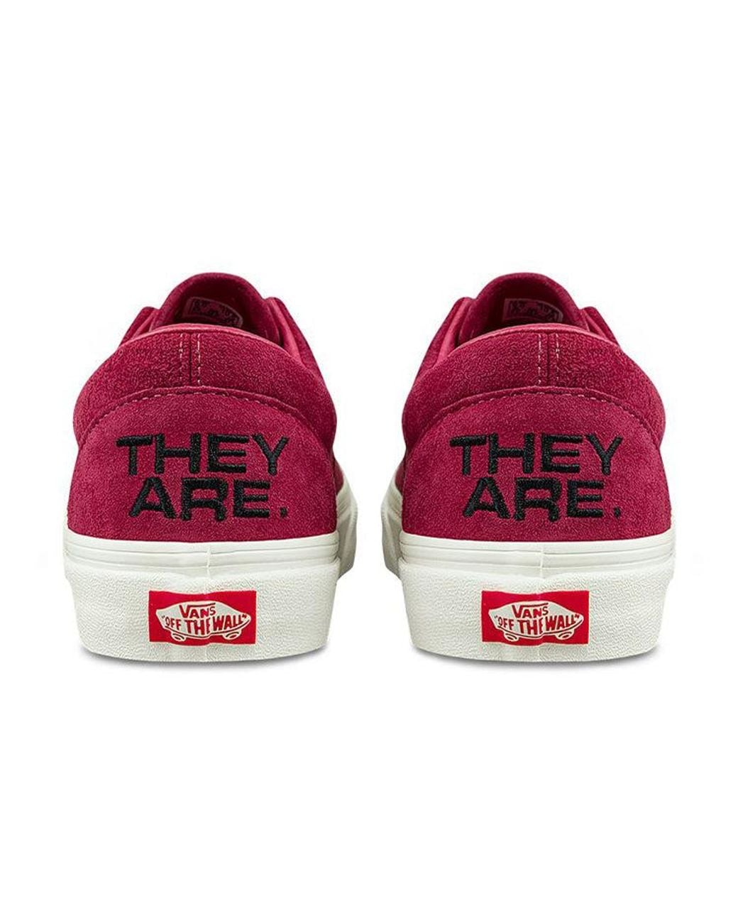 Vans Red They Are X Era Burgundy for men